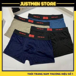 Combo 4 Quần lót nam mềm mại co giãn 4 chiều, Sịp nam đùi Đồ lót tam chất cotton cao cấp - JUSTMEN ma2