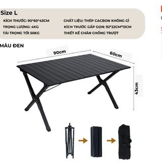 Bàn gấp dã ngoại Bàn gấp cắm trại Bàn gấp di động Bàn hợp kim kim loại ngoài trời Đồ dùng cắm trại Bàn lăn