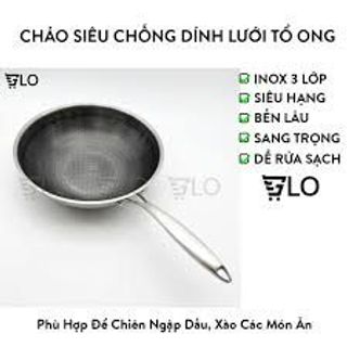 Chảo Siêu Chống Dính Sâu Lòng Lưới Tổ Ong 32cm giá sỉ