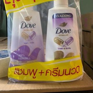 Dầu Gội Xả Dove Cặp Thái Lan 380ml  (Thùng 6 Cặp x 2 Chai)