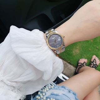 SALE ĐỒNG HỒ NAM NỮ RÔ LE DÂY ĐÚC ĐẶC MẶT CÓ LỊCH THỨ 3