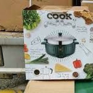 Nồi Lẩu Điện Đa Năng 2 Tầng Size 28cm Nắp Kính, Nồi Chiên, Xào, Rán Đa Năng Có Chống Dính