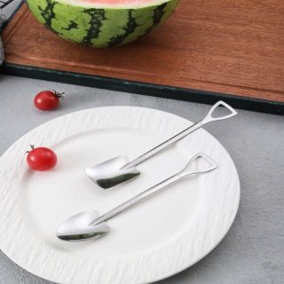 Muỗng Dưa Hấu Xẻng, Xẻng Hình Tam Giác Móc Thiết Kế Xẻng Thìa Tráng Miệng, Giá Trị Mặt Cao Thép Không Gỉ Dễ Dàng ma2