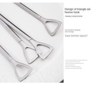 Muỗng Dưa Hấu Xẻng, Xẻng Hình Tam Giác Móc Thiết Kế Xẻng Thìa Tráng Miệng, Giá Trị Mặt Cao Thép Không Gỉ Dễ Dàng ma2