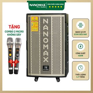 Loa Kéo Nanomax K-368 Công Suất 400w Karaoke Bluetooth giá sỉ