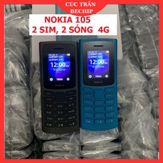 Điện thoại NOKIA 105 ( 2021) sóng 4G, 2 sim,  thiết kế sang trọng cổng sạc Micro USB hàng Fullbox - CTB788 giá sỉ