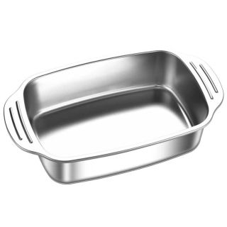 Nồi Inox 304 có Nặp Đậy cao cấp Dài 41 cm và cao 8cm Nồi inox đa năng om cá nấu lẩu dùng cho mọi loại bếp