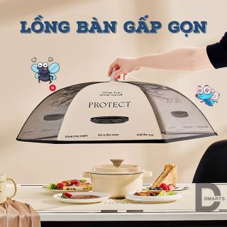 ￼Lồng bàn gấp gọn đậy thức ăn, chất liệu vải polyester bền chắc kích thước 70cm MA2 giá sỉ