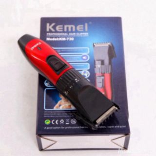 Tông đơ cắt tóc Kemei KM-730 , Máy Cắt Tóc Kemei Sạc Điện Siêu Tiện Dụng Cho Gia Đình.