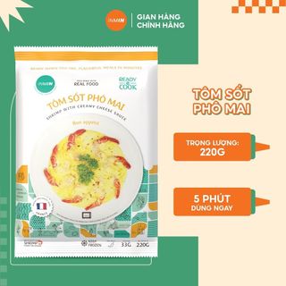 Tôm sốt phô mai INMIN FOOD - Tôm chế biến sẵn thơm ngon thượng hạng gói 220 gram giá sỉ