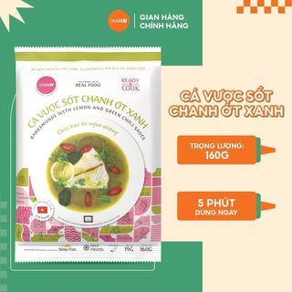 Cá vược sốt chanh ớt xanh INMIN FOOD - Đồ ăn tiện lợi đóng gói 160 gram