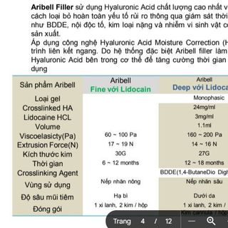 FILLER ARIBELL TẠO ĐƯỜNG NÉT KHUÔN MẶT