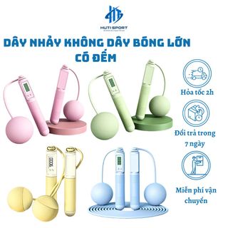 Dây Nhảy Không Dây Bóng Lớn Có Đếm, Màn Hình HD Đếm Số Có Thể Điều Chỉnh, Thể Dục Tiện Lợi Tại Nhà Không Gây Tiếng Ồn giá sỉ