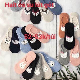 Tất hài lót su ở gót nử(túi 10đôi)
