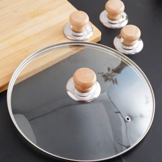 Tay Cầm Nắp Nồi Bằng Gỗ Chống Bỏng, Núm Cầm Thay Thế Cho Nắp Vung Nồi Xoong Chảo Núm Cho Mọi Loại Vung MA2