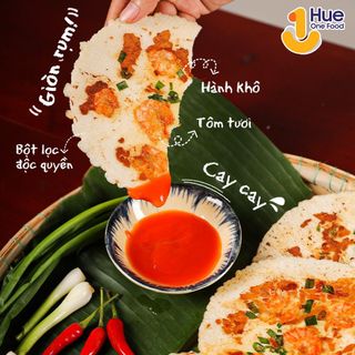 Bánh Ép Huế HUE ONE FOOD size lớn vị tôm thịt hải sản, vị thịt nướng BBQ hộp 65g - CTB789