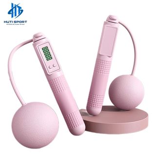 Dây Nhảy Không Dây Bóng Lớn Có Đếm, Màn Hình HD Đếm Số Có Thể Điều Chỉnh, Thể Dục Tiện Lợi Tại Nhà Không Gây Tiếng Ồn