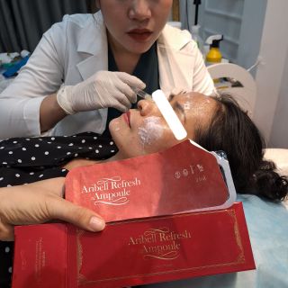 (Giá Sỉ) Tinh Chất Săn Chắc Căng Bóng Da Aribell Refresh Korea Hộp 2 Ống