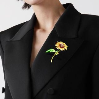 Ghim Cài Áo Hình Hoa Hướng Dương Tráng Men Thời Trang dành cho nam nữ
