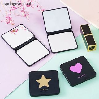 Có Thể Gập Lại Gương Trang Điểm Mini Vuông Trang Điểm Vanity Gương Di Động Gương Cầm Tay MA2