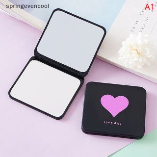 Có Thể Gập Lại Gương Trang Điểm Mini Vuông Trang Điểm Vanity Gương Di Động Gương Cầm Tay MA2