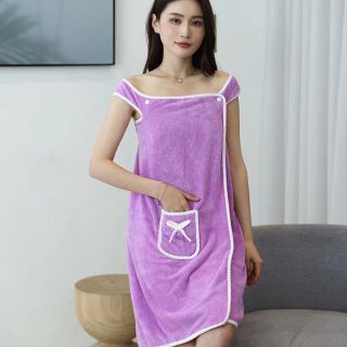 Áo choàng tắm nữ, khăn tắm áo choàng vải microfiber thời trang đa dụng mềm mịn thấm hút tốt ma2
