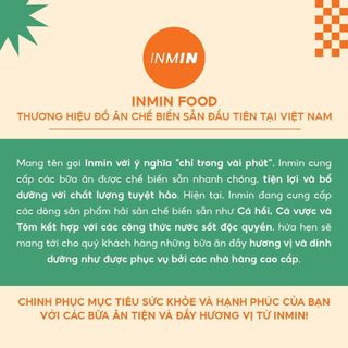 Cá hồi chanh dây INMIN FOOD - Thực phẩm tiện lợi, thơm ngon bổ dưỡng cho bữa ăn của mọi người gói 220g