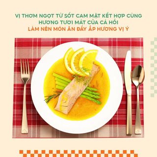 Cá hồi sốt cam mật ong INMIN FOOD - Hải sản chế biến sẵn, đồ ăn tiện lợi, ngon thượng hạng gói 200g