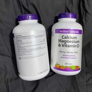 Viên uống bổ sung Calcium, Magie, Vitamin D3 Webber Naturals 250 viên - Hàng Úc