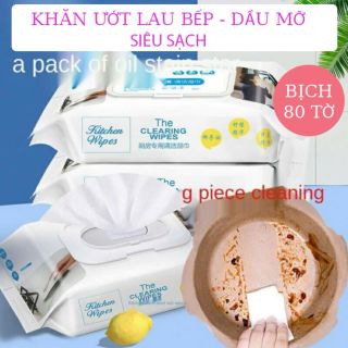 BỊCH KHĂN ƯỚT LAU BẾP ĐA NĂNG 80 TỜ giá sỉ