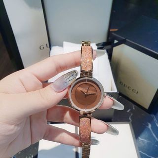 HOT SALE ĐỒNG HỒ NỮ CAO CẤP GU CII MẶT ĐÁ SỨ DÂY ĐÁ BLING BLING 4