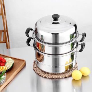 NỒI XỬNG HẤP INOX 3 TẦNG - 28CM giá sỉ