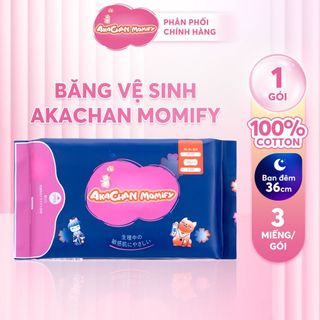 BVS Nhật Akachan Momify Size 36 Ban Đêm (3 Miếng)
