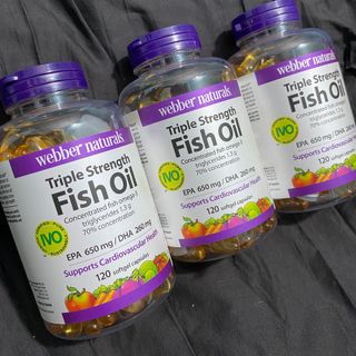 Viên uống Dầu cá Triple Strength Fish Oil EPA / DHA / Omega Webber Naturals 120 viên - Hàng Úc