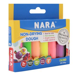 Bột nặn hình NARA 6 màu 135g NDD-BX-135-6N Thái Lan