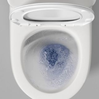 Bồn cầu 1 khối cao cấp màu trắng siphong lớn, men sứ chống ăn mòn, công nghệ giảm ồn