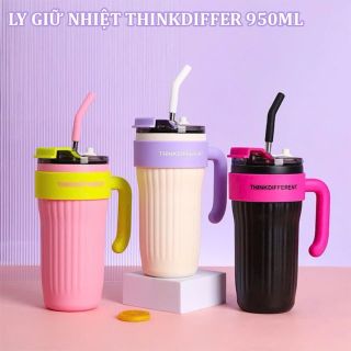 LY GIỮ NHIỆT THINKDIFFERENT 950ML KÈM ỐNG HÚT giá sỉ