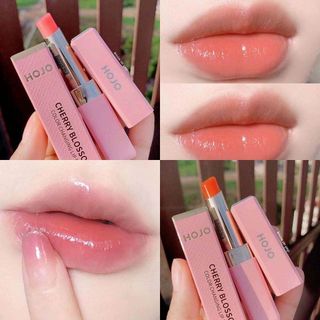 Son Dưỡng Có Màu HOJO Cherry Blossom Dưỡng Môi Mềm Mịn Son dưỡng môi có màu HOJO đổi màu theo nhiệt độ