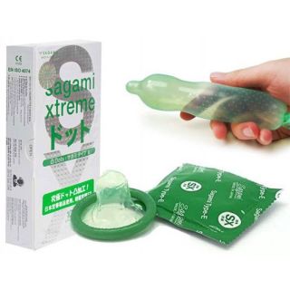 Bao cao su Sagami Xtreme Dots, gân gai bi siêu mỏng