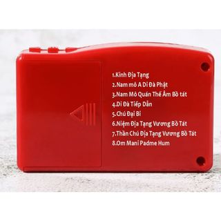 Máy niệm phật 8 bài có trọn Bộ Kinh Địa Tạng, có kèm bộ sạc điện AC 220V, có Thần Chú Địa Tạng