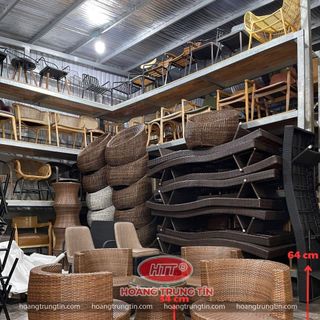 Ghế nhựa cafe ngoài trời bàn ghế mây ban công