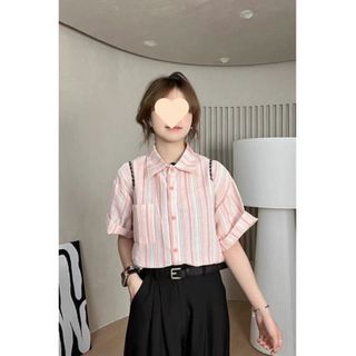 ÁO SƠ MI SỌC TAY NGẮN Chất vải Sọc thổ cẩm form dưới 55 kg