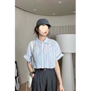 ÁO SƠ MI SỌC TAY NGẮN Chất vải Sọc thổ cẩm form dưới 55 kg