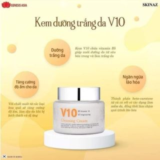 Kem dưỡng trắng da v10