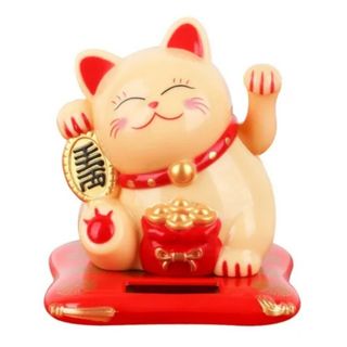 Mèo thần tài vẫy tay năng lượng mặt trời