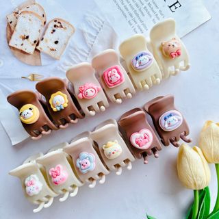 LỐ 12 KẸP CÀNG CUA 5R ĐÍNH CHARM NHIỀU MẪU