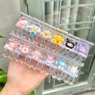 LỐ 12 KẸP CÀNG CUA 5R ĐÍNH CHARM NHIỀU MẪU