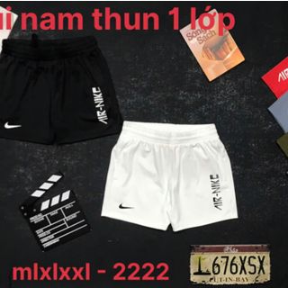 Quần đùi nam thun 1 lớp trên gối  Size m l xl xxl  Ri 2222  Tách nửa ri được giá sỉ