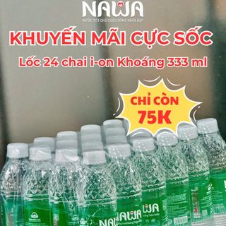 Sales mạnh sập sàn nước uống điện giải /khoáng NAWA