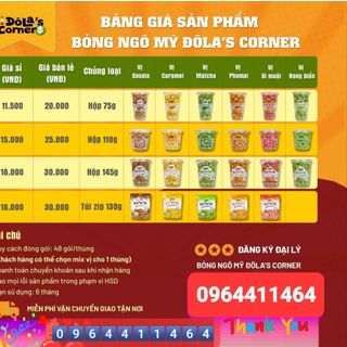 🍿Bỏng Ngô ĐôLa’s Corner 
📞Zalo:0️⃣9️⃣6️⃣4️⃣4️⃣1️⃣1️⃣4️⃣6️⃣4️⃣